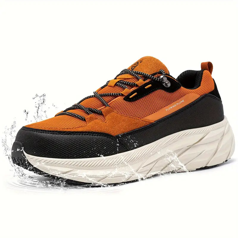 Larnmern Mens Waterproof Anti Slip Hiking Sneakers Casual Shoes