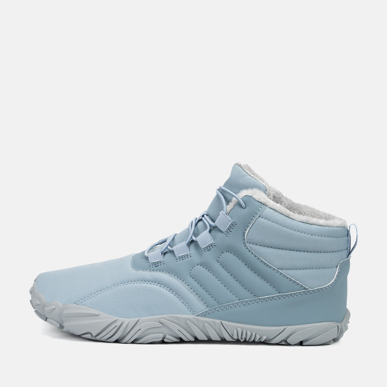 Waterproof Non-Slip Winter Barefoot Boots Fur Lined Wide Toe Box Hiking Shoes For Women Men