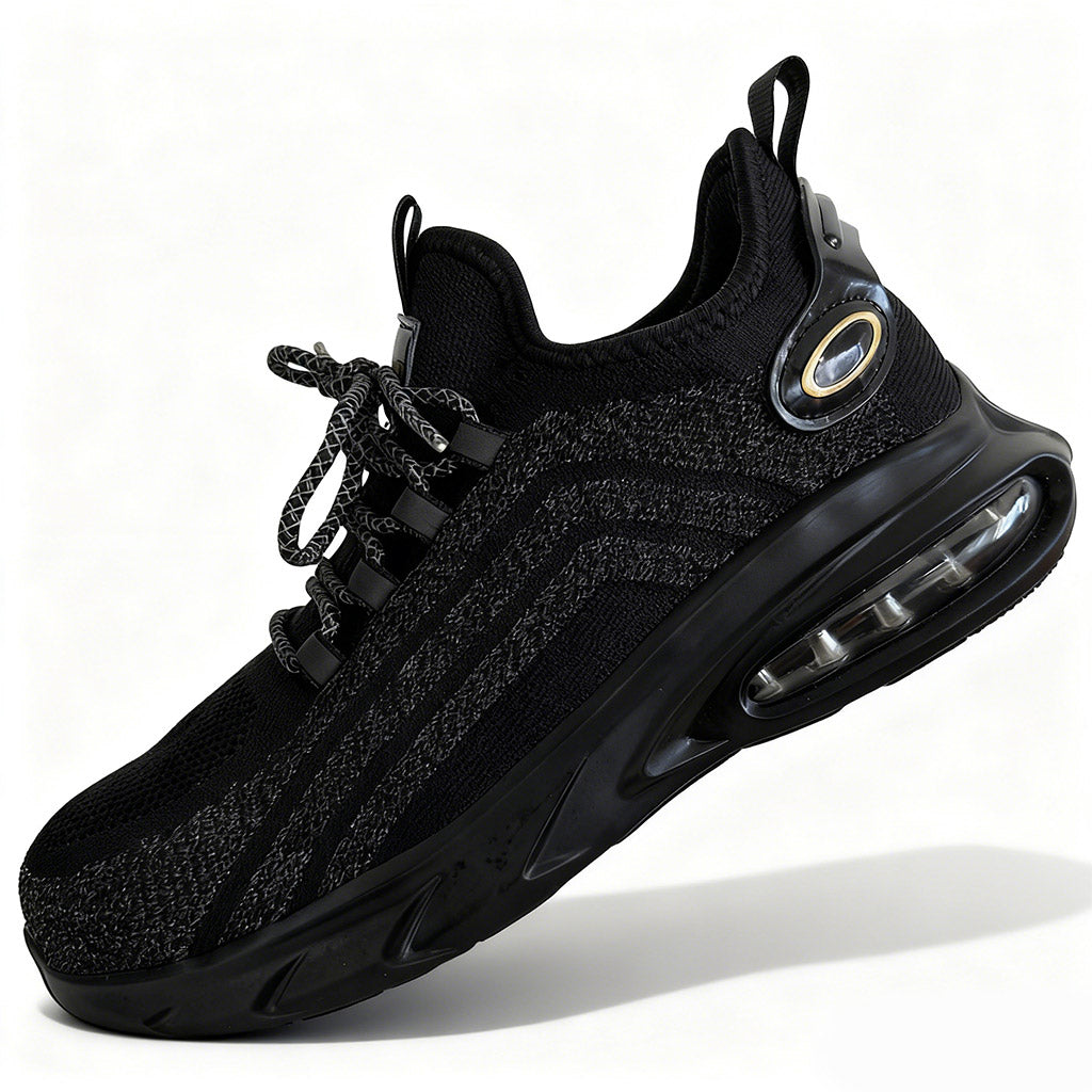 Men's Lightweight Steel Toe Sneakers Waterproof Lace Up Safety Work Shoes