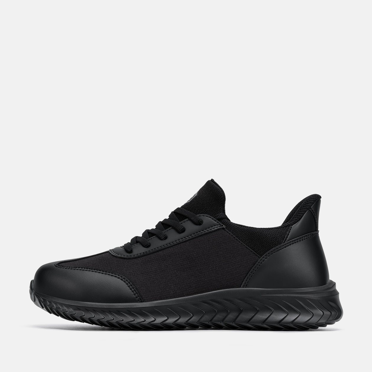 Larnmern Lightweight Slip-On Steel Toe Sneakers Athletic Work Shoes, #L0175049