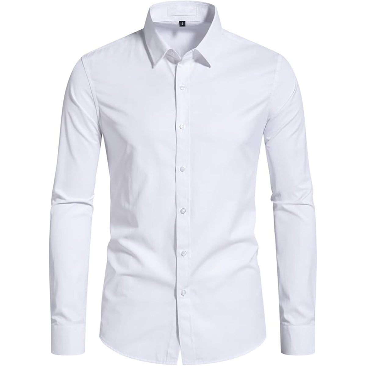 Men‘s Stain Resistant Dress Shirts Long Sleeve Button Down Anti Stain Shirts