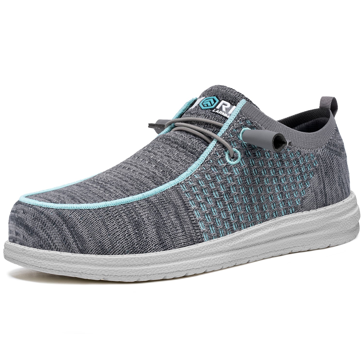 LARNMERN Steel Toe Loafers Women