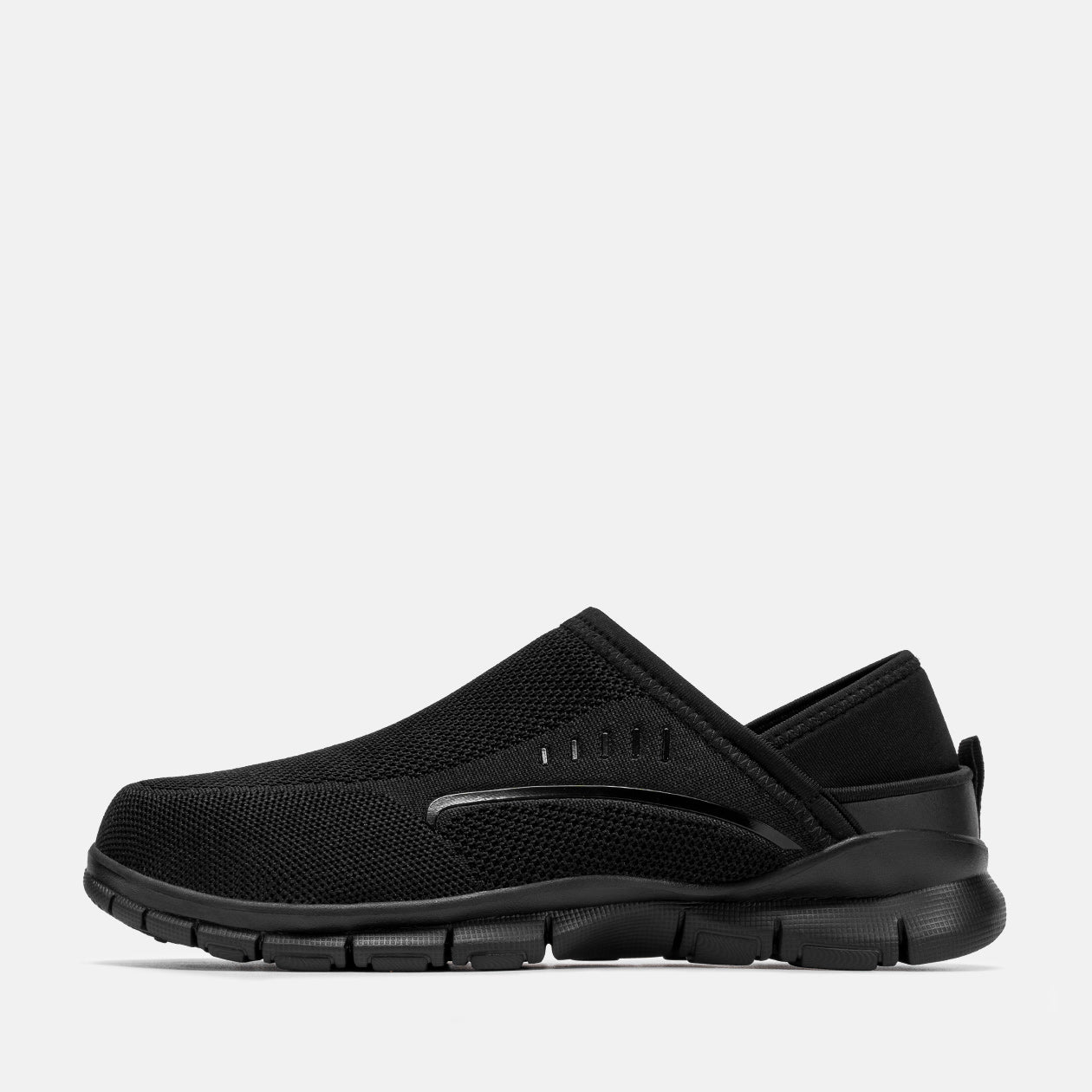 Larnmern Breathable Steel Toe Work Shoes Slip-On Lightweight Safety Toe Sneakers, #L0175095