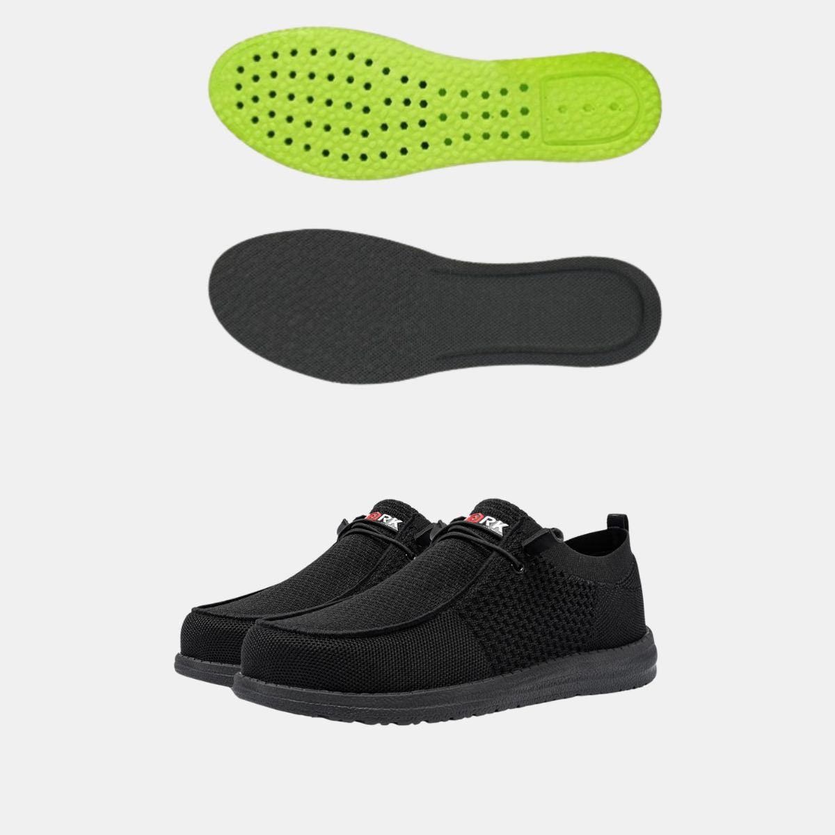 Work Shoes LARNMERN Steel Toe Shoes For Men Air Cushion Slip