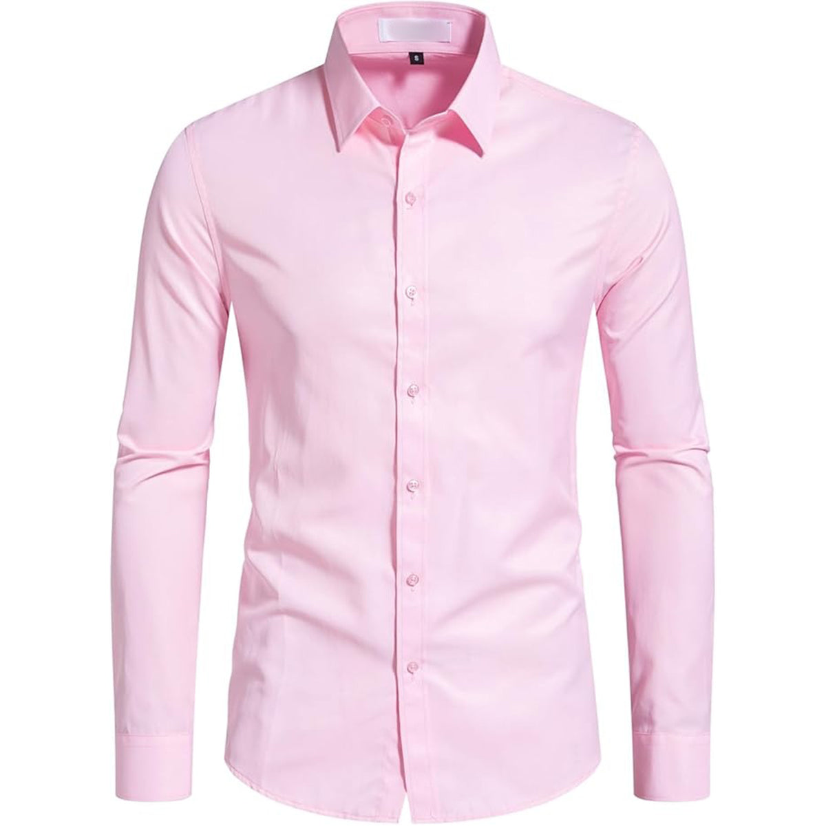 Men‘s Stain Resistant Dress Shirts Long Sleeve Button Down Anti Stain Shirts