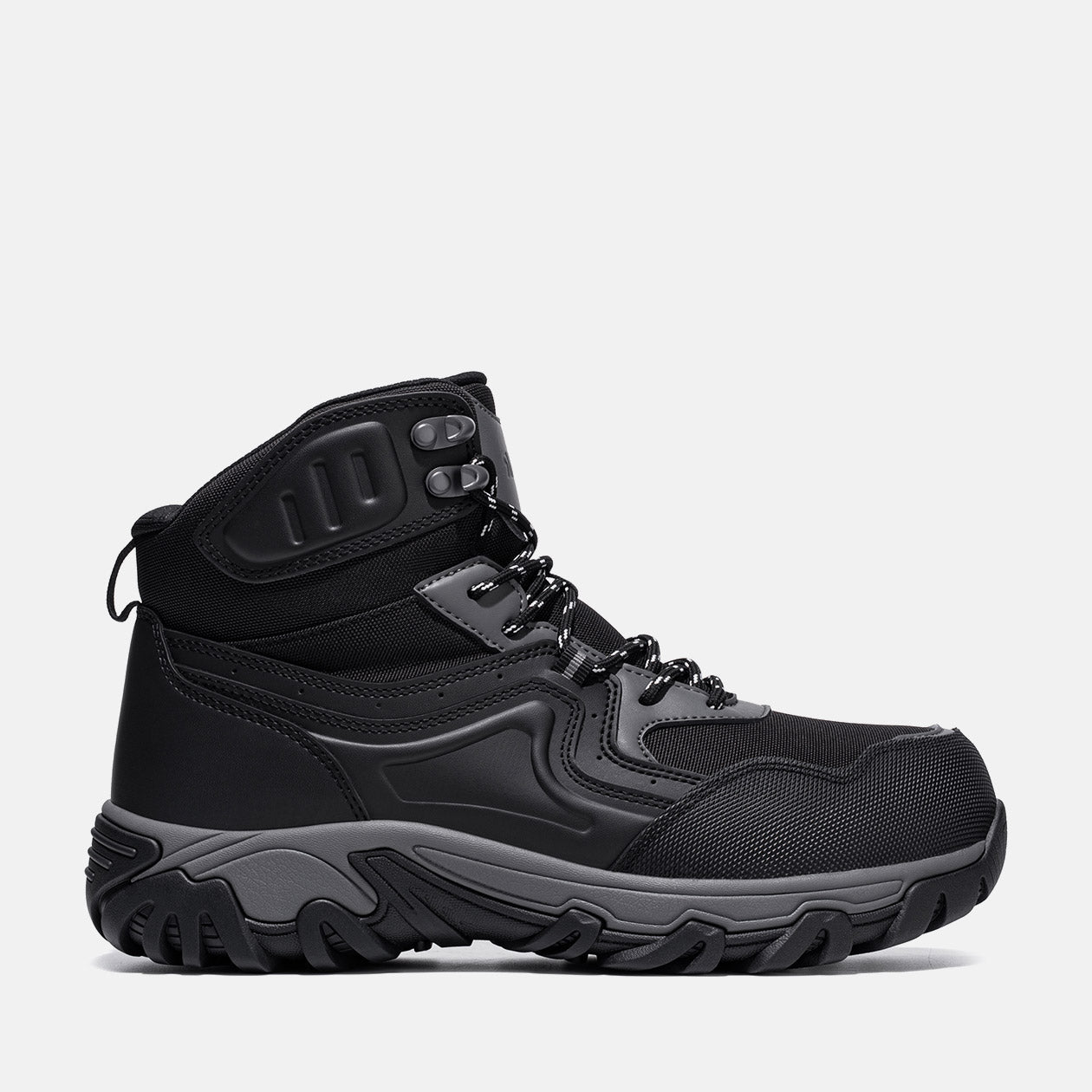 Men's Steel Toe Safety Boots Puncture Resistant Lace Up Non Slip Work Boots,#U0175058