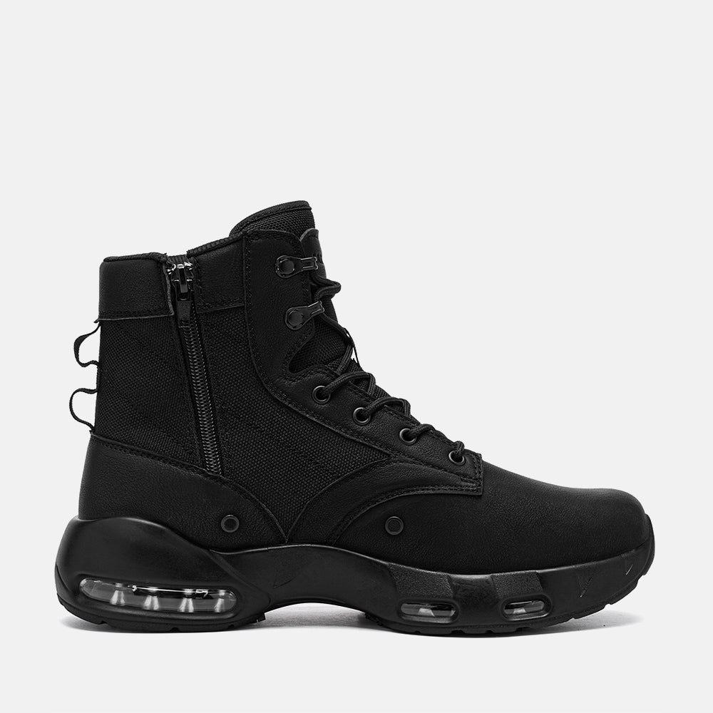 Larnmern Men's Non Slip Work Boots,Cushion Waterproof Boots & Arch Support Insoles Bundle