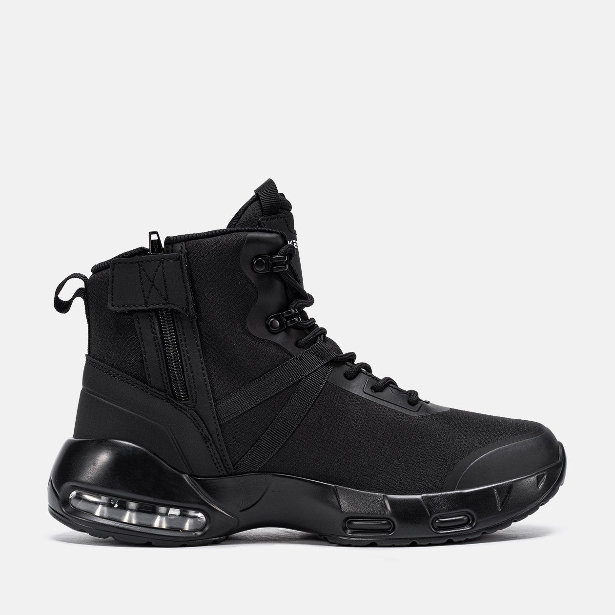 Larnmern Men Waterproof Lightweight Tactical Boots Non Slip Side Zip Wide Toe Boots, #41002