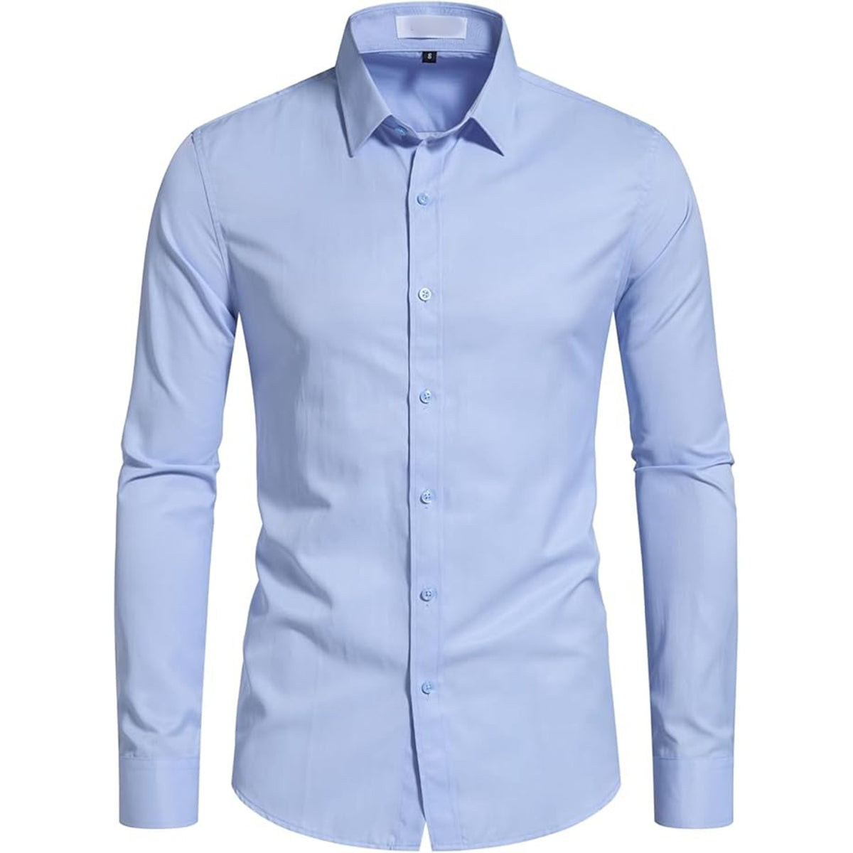 Men‘s Stain Resistant Dress Shirts Long Sleeve Button Down Anti Stain Shirts