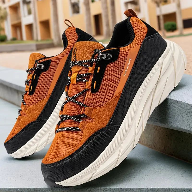 Larnmern Mens Waterproof Anti Slip Hiking Sneakers Casual Shoes