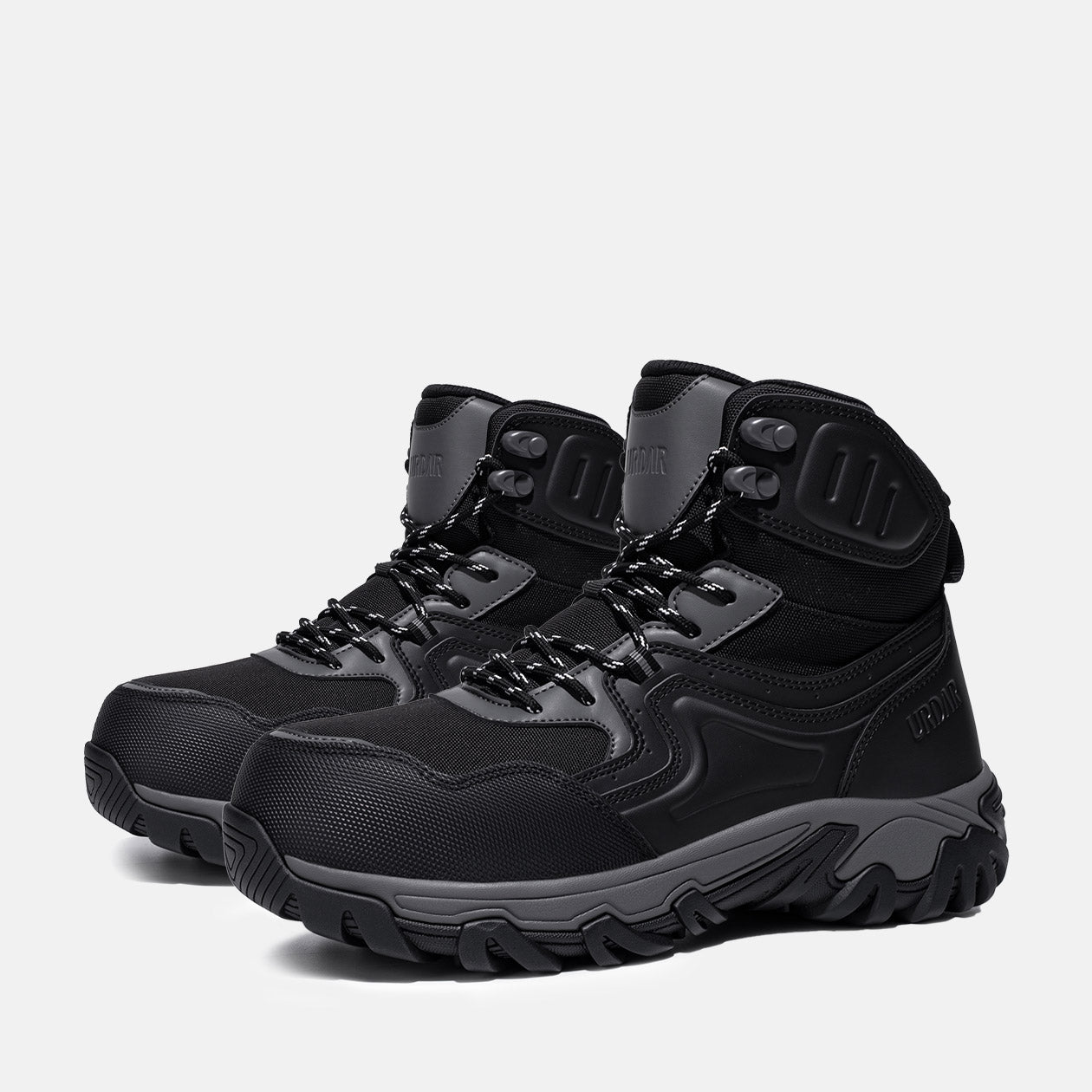 Men's Steel Toe Safety Boots Puncture Resistant Lace Up Non Slip Work Boots,#U0175058