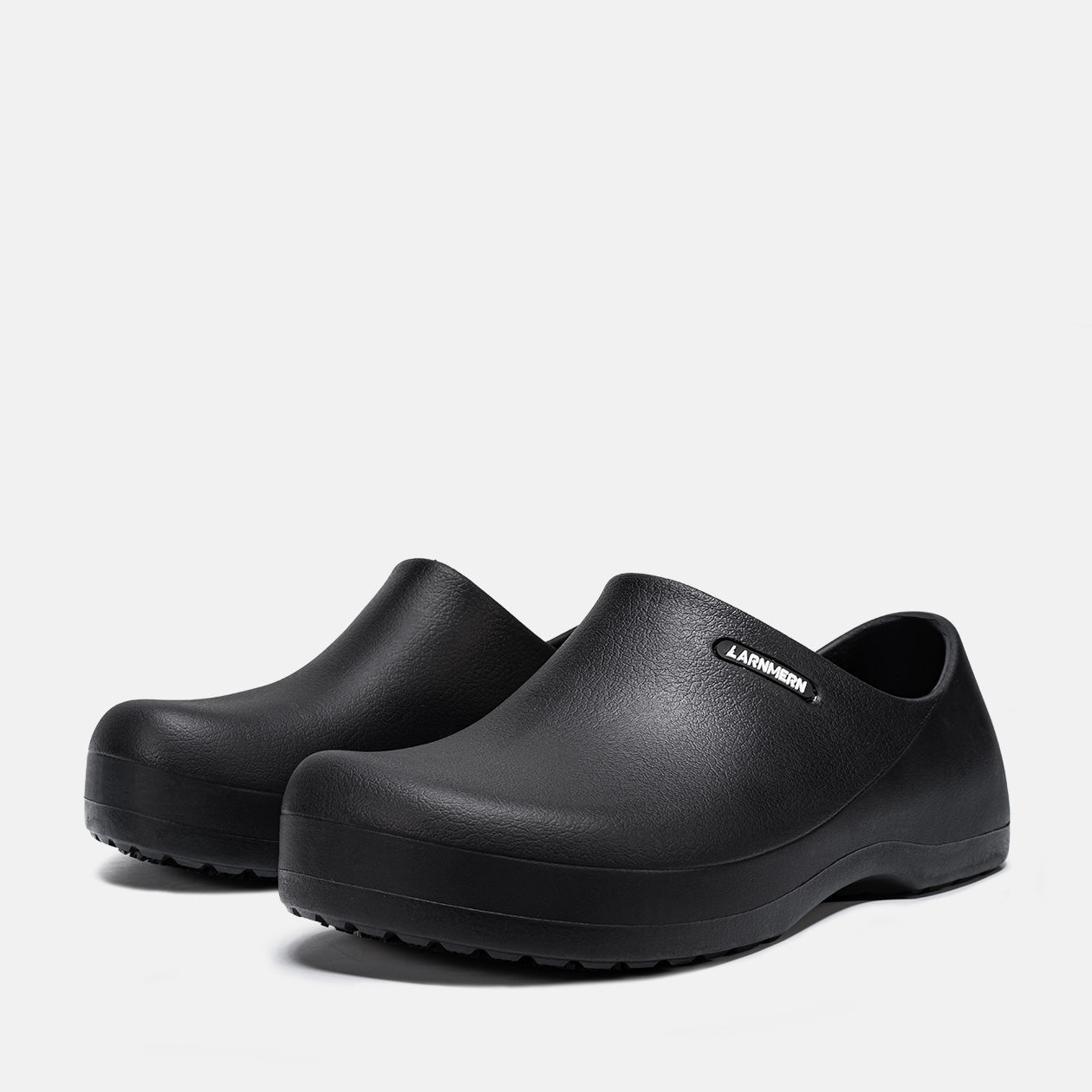 Larnmern Men Anti Slip Work Shoes Waterproof Slip On Work Clogs, #12201