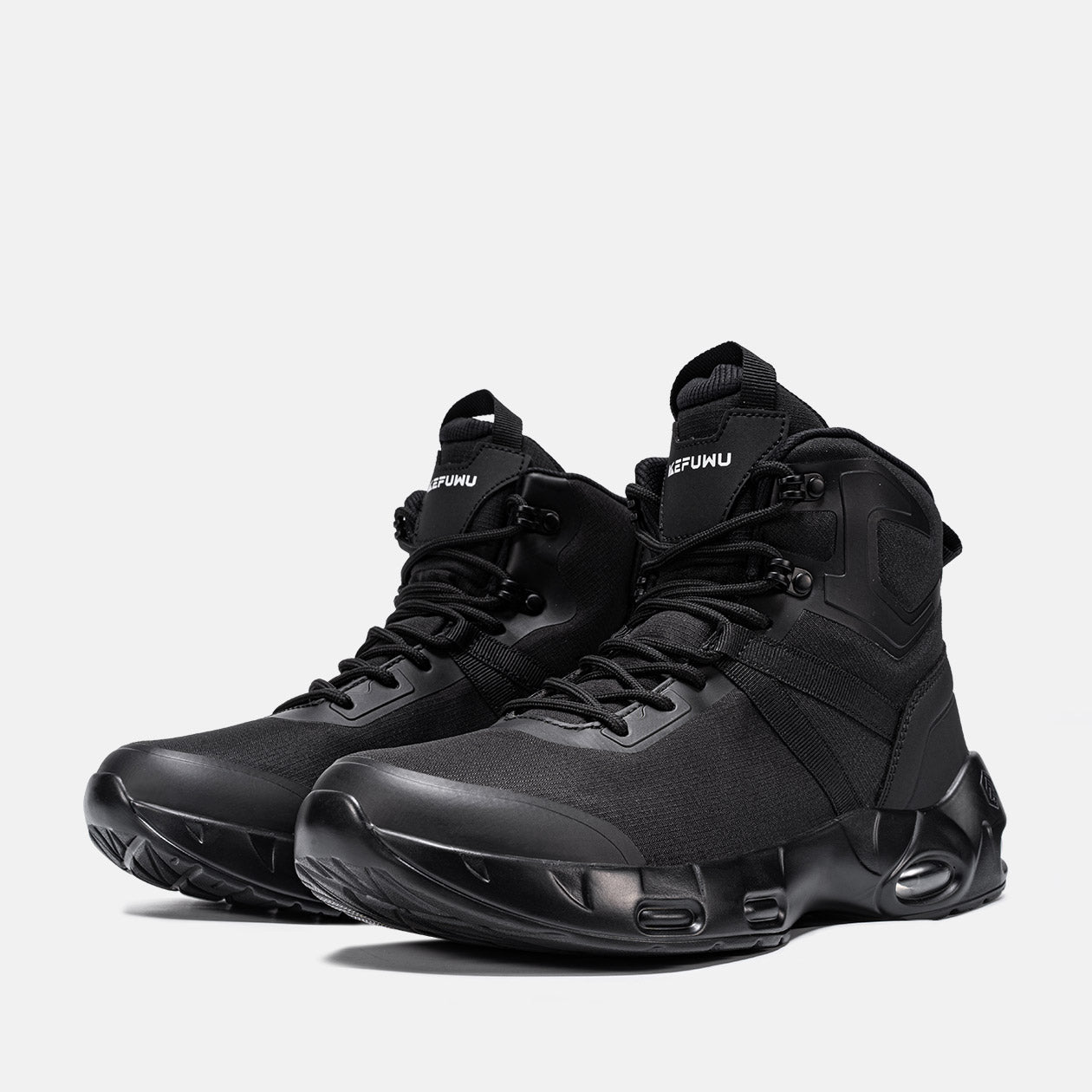 Larnmern Men Waterproof Lightweight Tactical Boots Non Slip Side Zip Wide Toe Boots, #41002