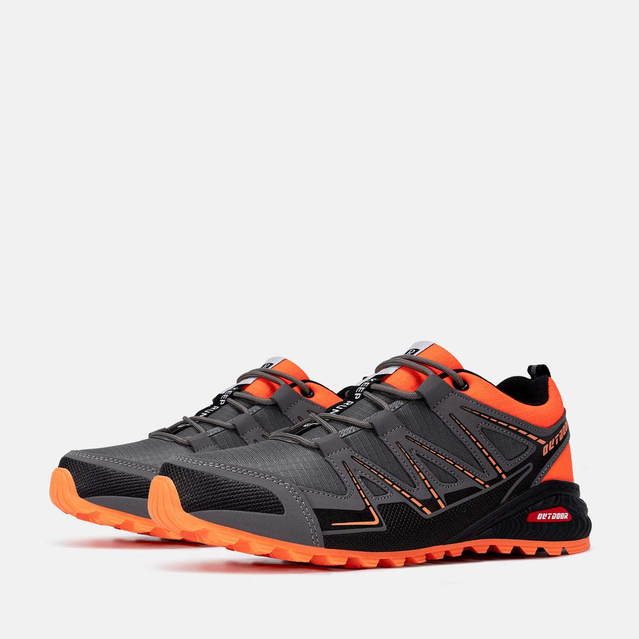 Men's Trail Running Sneakers Waterproof Lightweight Non-Slip Walking Hiking Shoes