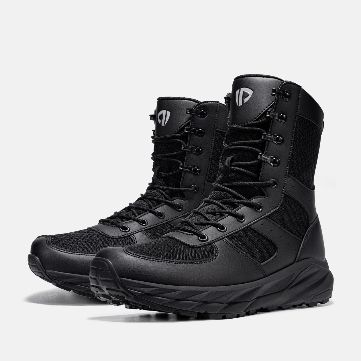 Men's Non-Slip Zip Up Combat Boots Military Breathable Tactical Work Boots, #T0476188