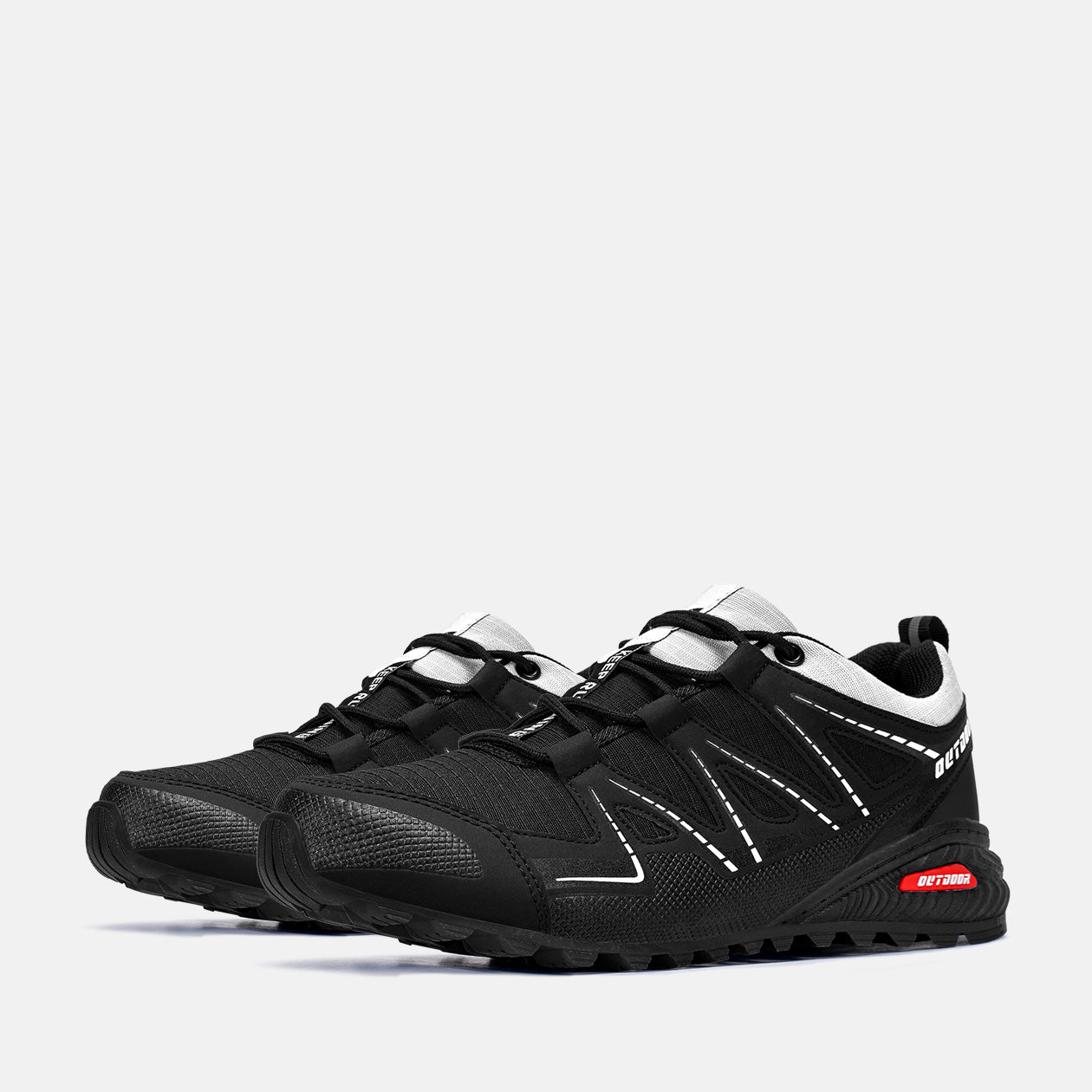 Men's Trail Running Sneakers Waterproof Lightweight Non-Slip Walking Hiking Shoes