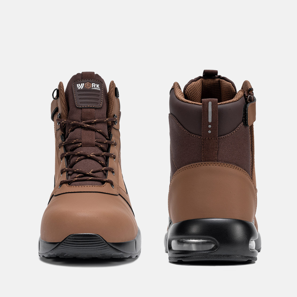Larnmern Men's Steel Toe Non Slip Work Boots Waterproof Safety Boots, #L0175007012