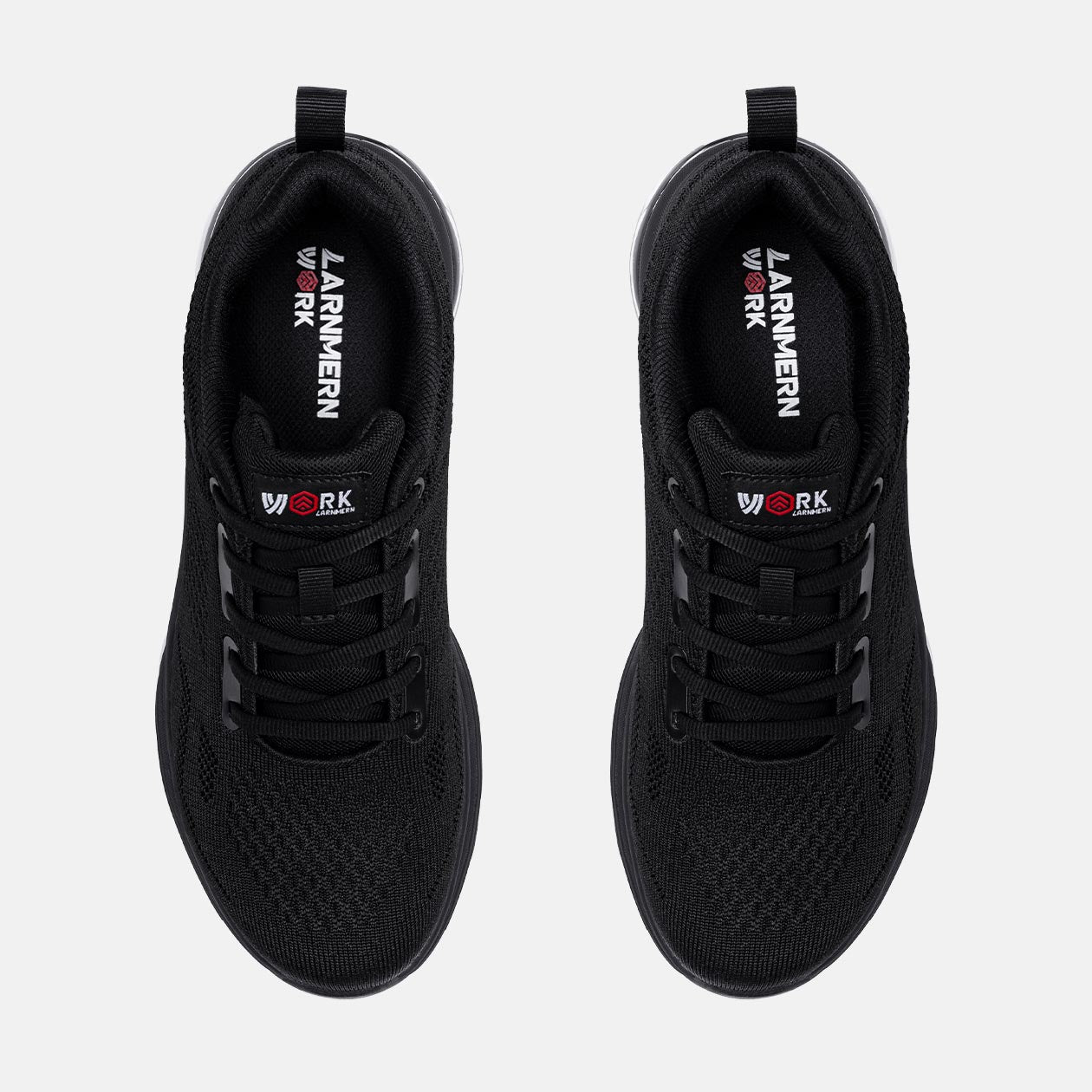 LARNMERN Men Non Slip Steel Toe Shoes Breathable Work Safety Sneakers,#51615