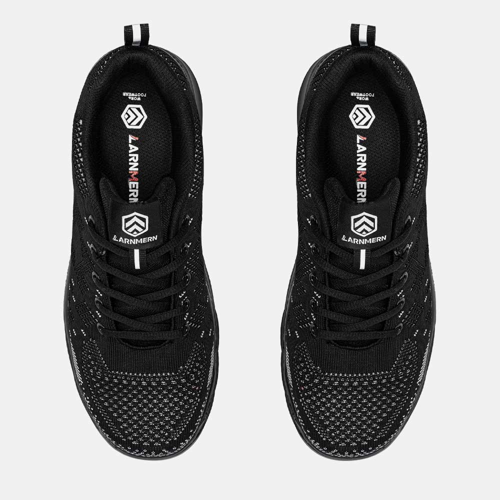 LARNMERN Men's Steel Toe Sneakers Lightweight Puncture Proof Breathable Work Shoes, #180112