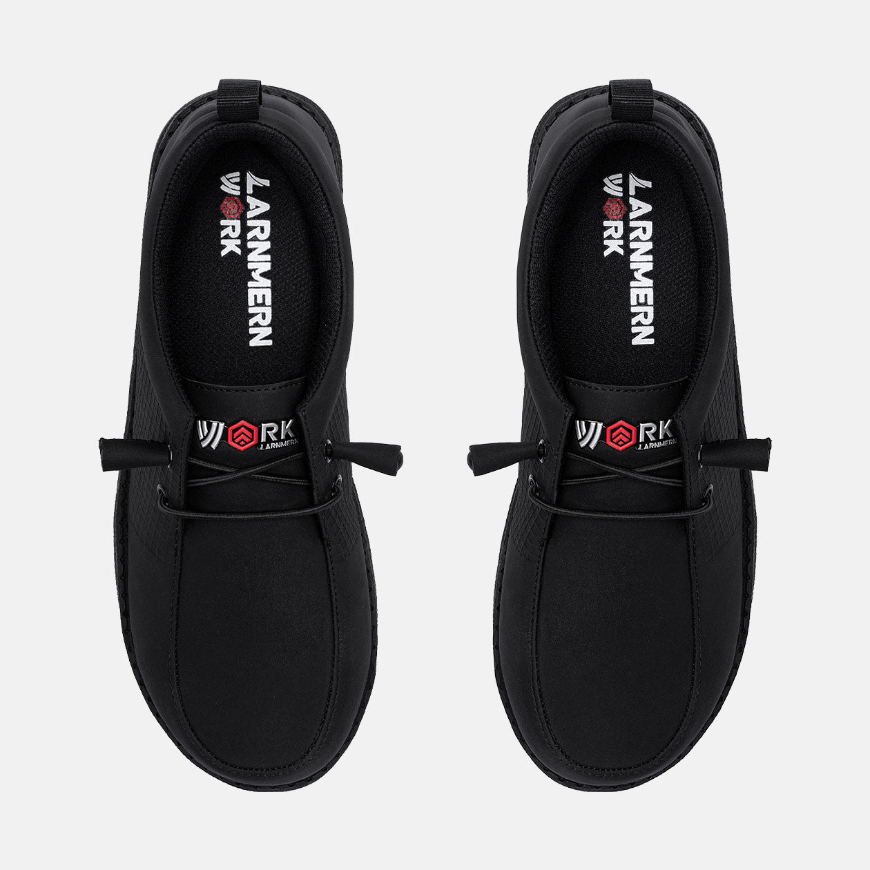 Larnmern Men's Waterproof Steel Toe Work Loafers Slip On Loafers Safety Shoes
