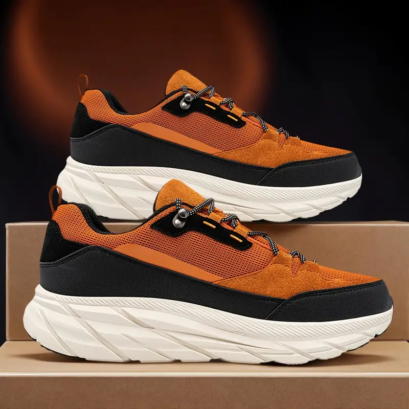 Larnmern Mens Waterproof Anti Slip Hiking Sneakers Casual Shoes