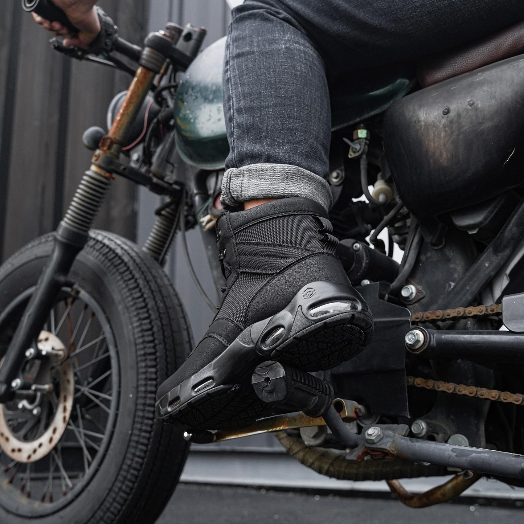 Larnmern Men's Non Slip Work Boots,Cushion Waterproof Boots & Arch Support Insoles Bundle