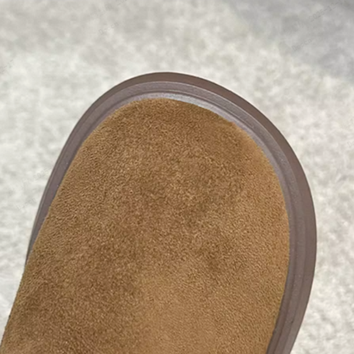 Women Fleece Lined Platform Winter Boots Non Slip Fuzzy Suede Boots With Zipper