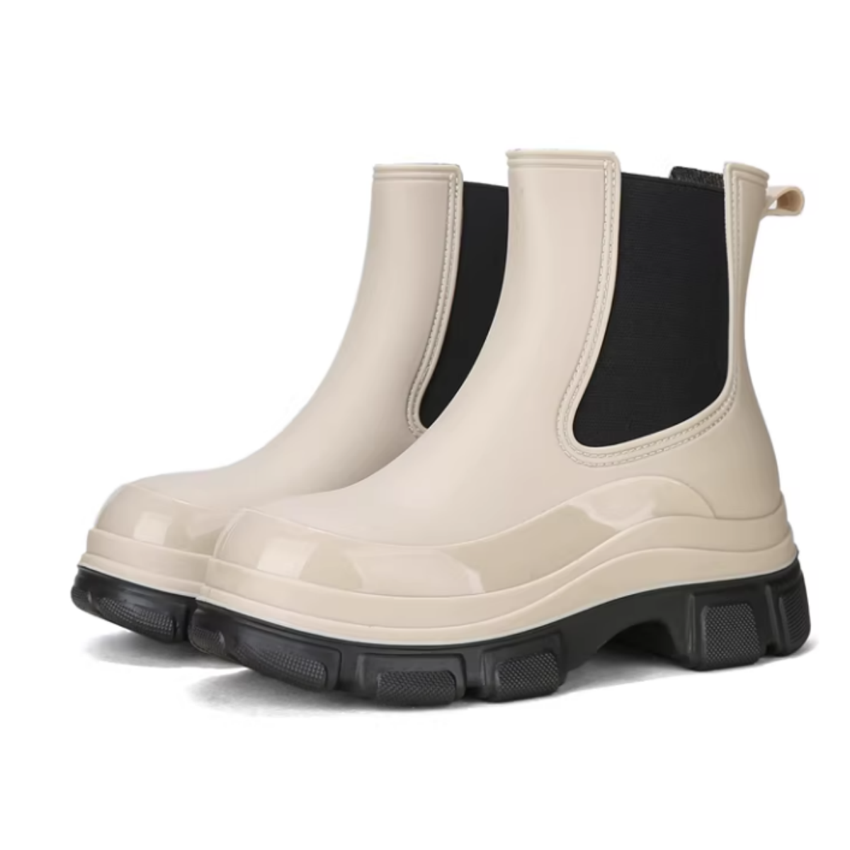 Women’s Waterproof Chelsea Rain Boots Anti-Slip Ankle Rain Shoes