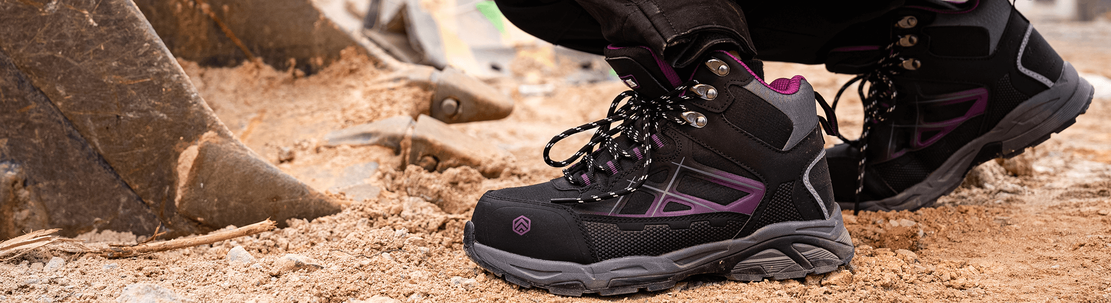 Larnmern Steel Toe Safety Shoes for Men