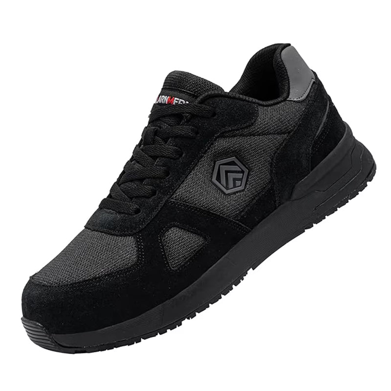 LARNMERN Men Steel Toe Shoes