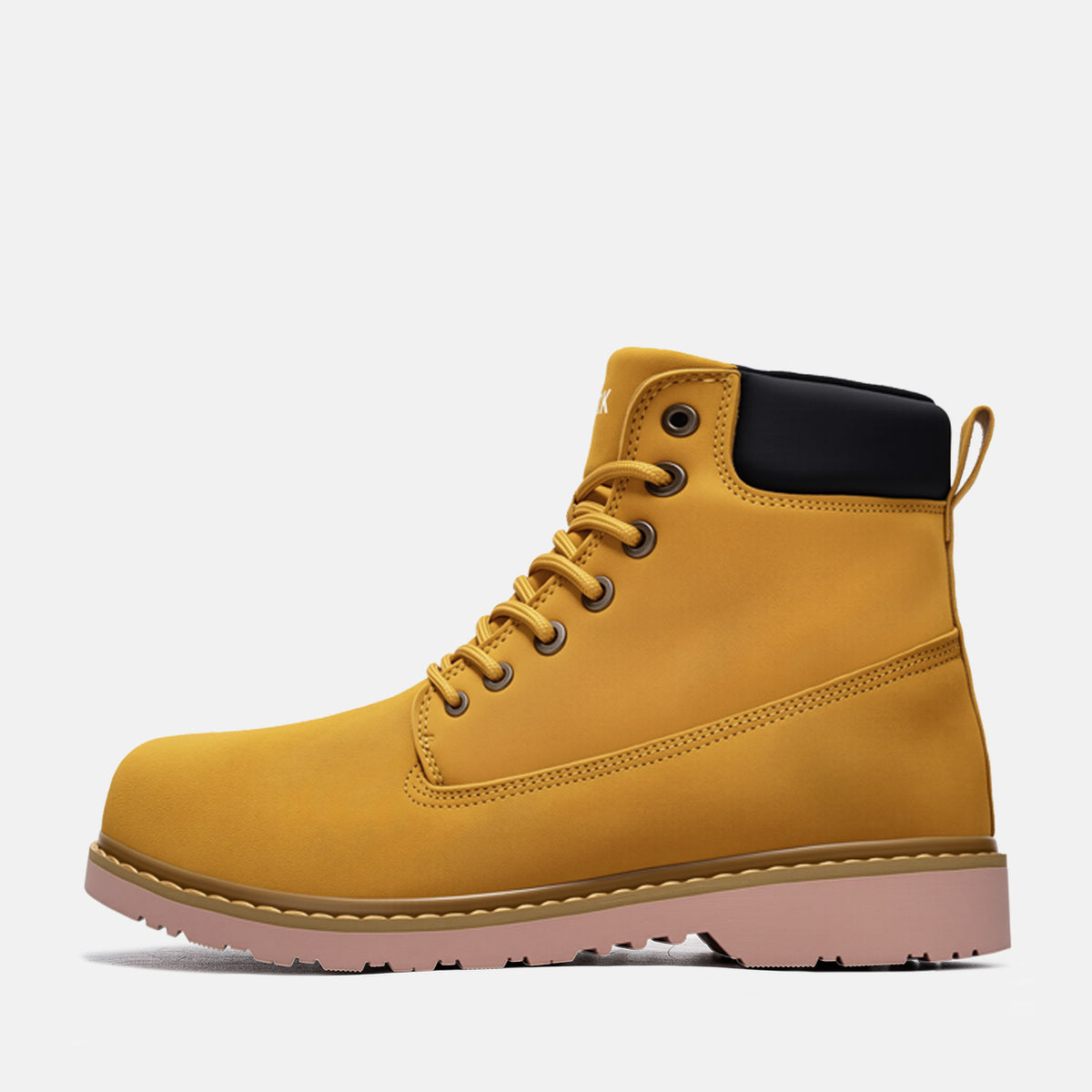 Larnmern Men's Slip Resistant Leather Work Boots Waterproof Shoes,#51632