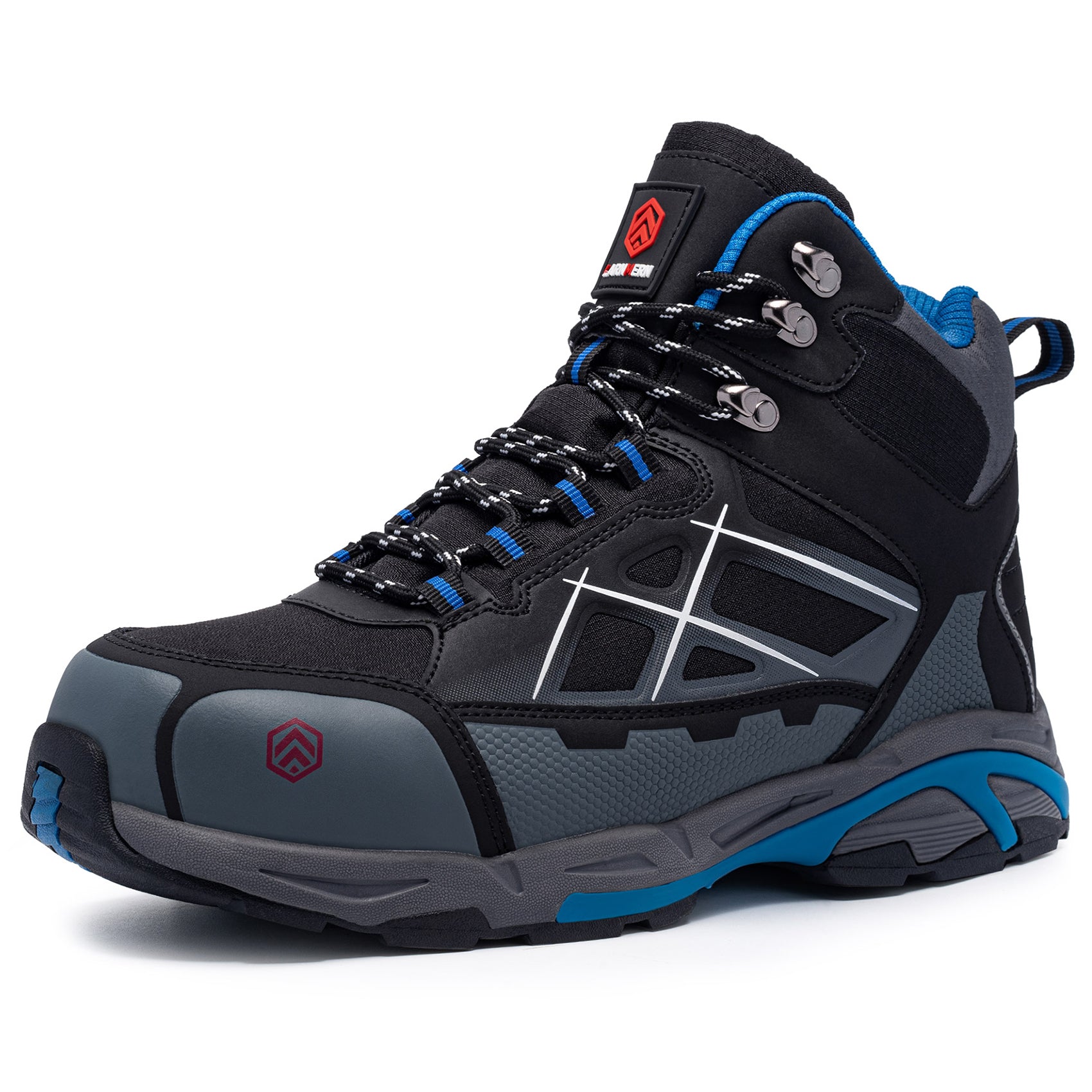 LARNMERN Steel Toe Work Boots Men