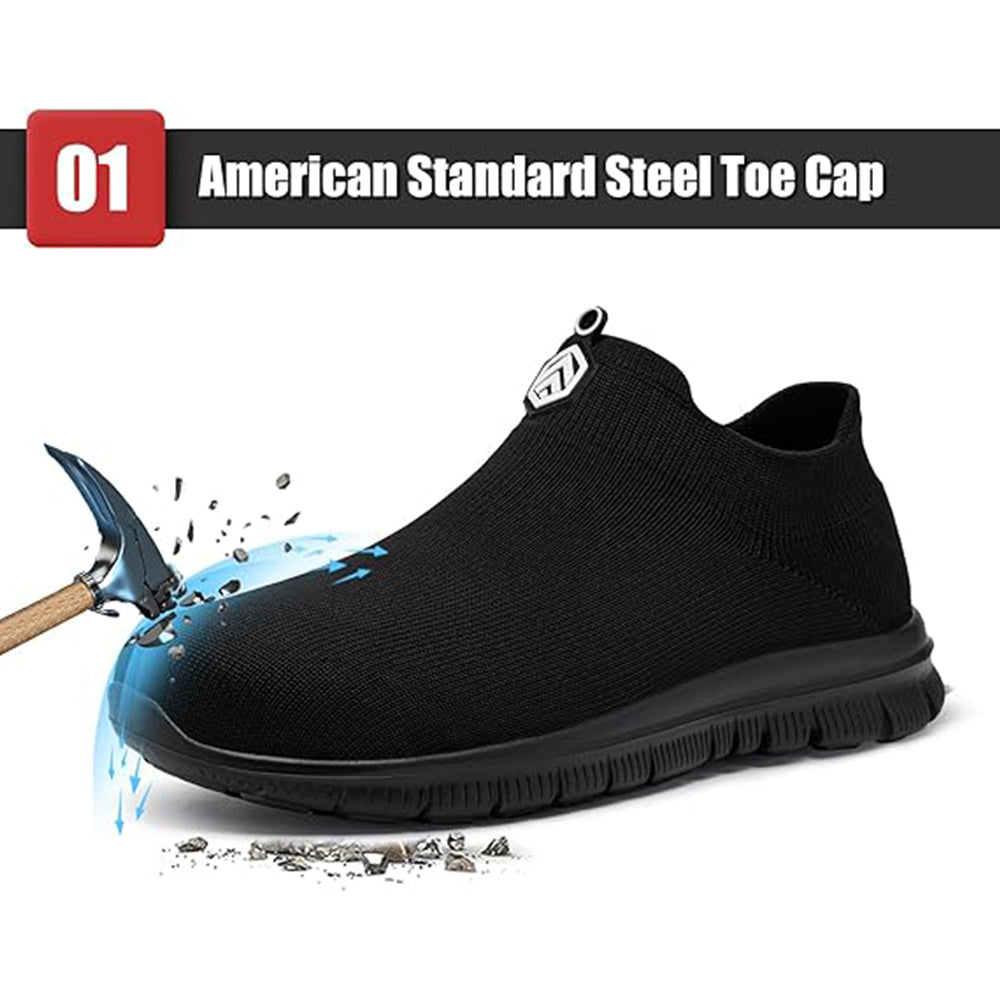 LARNMERN Men's Steel Toe Shoes