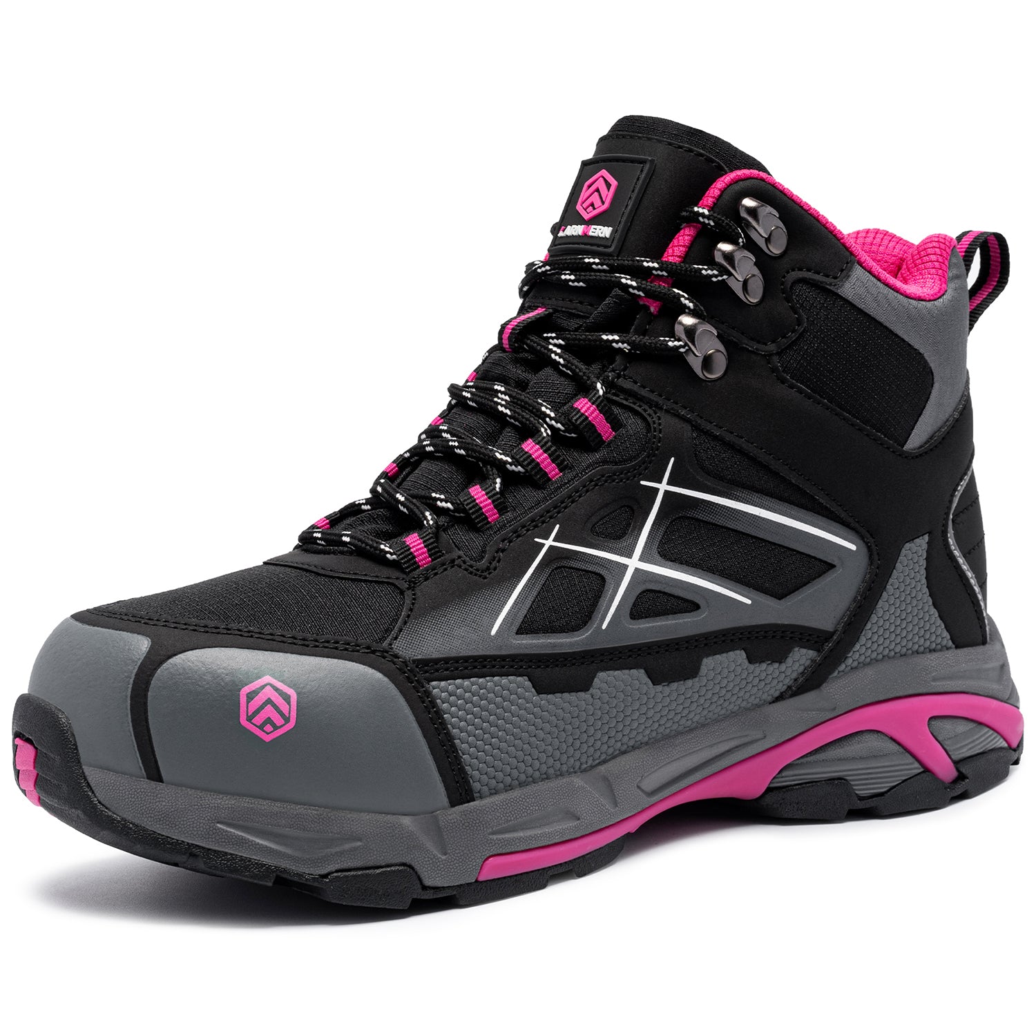 LARNMERN Steel Toe Boots for Women