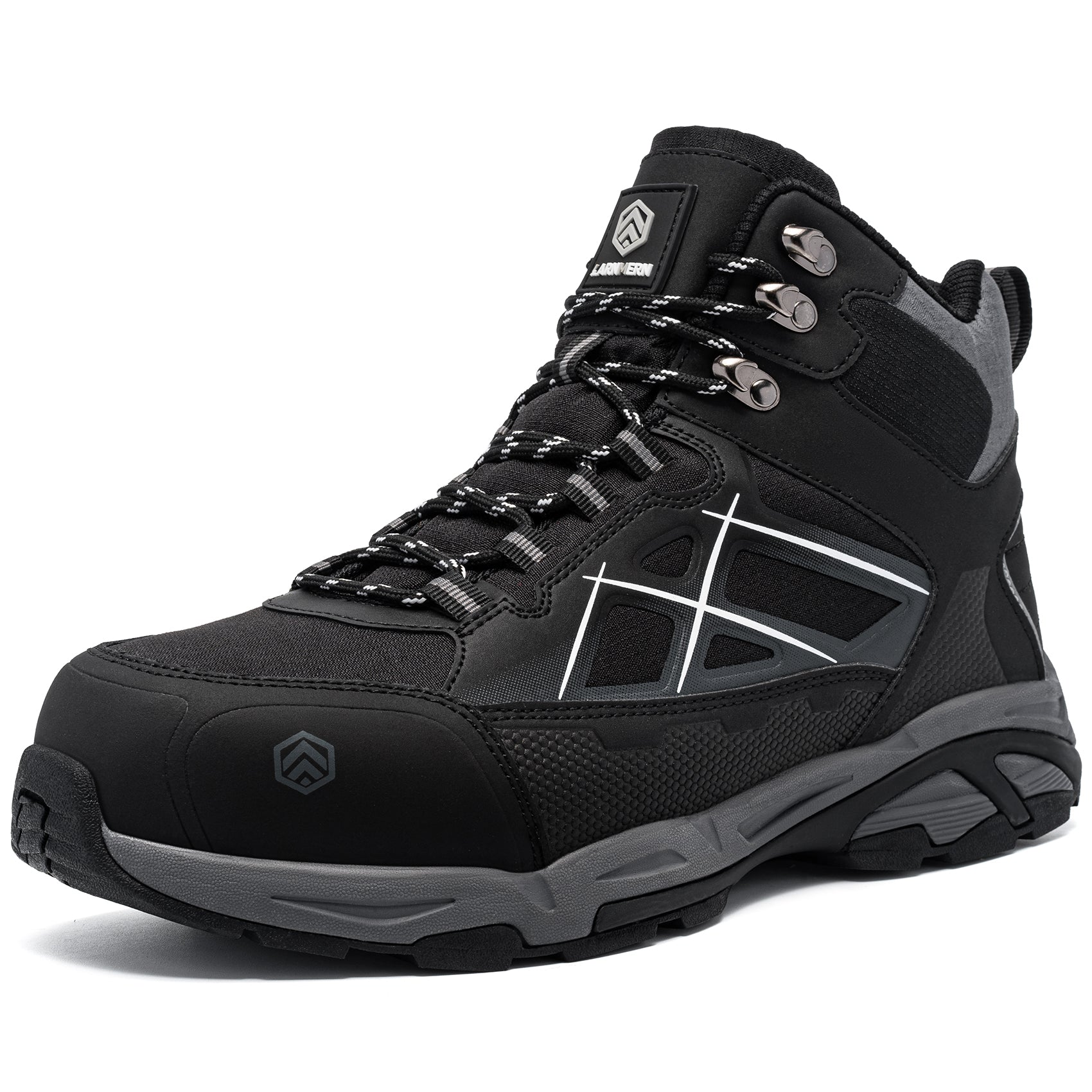 LARNMERN Steel Toe Work Boots Men