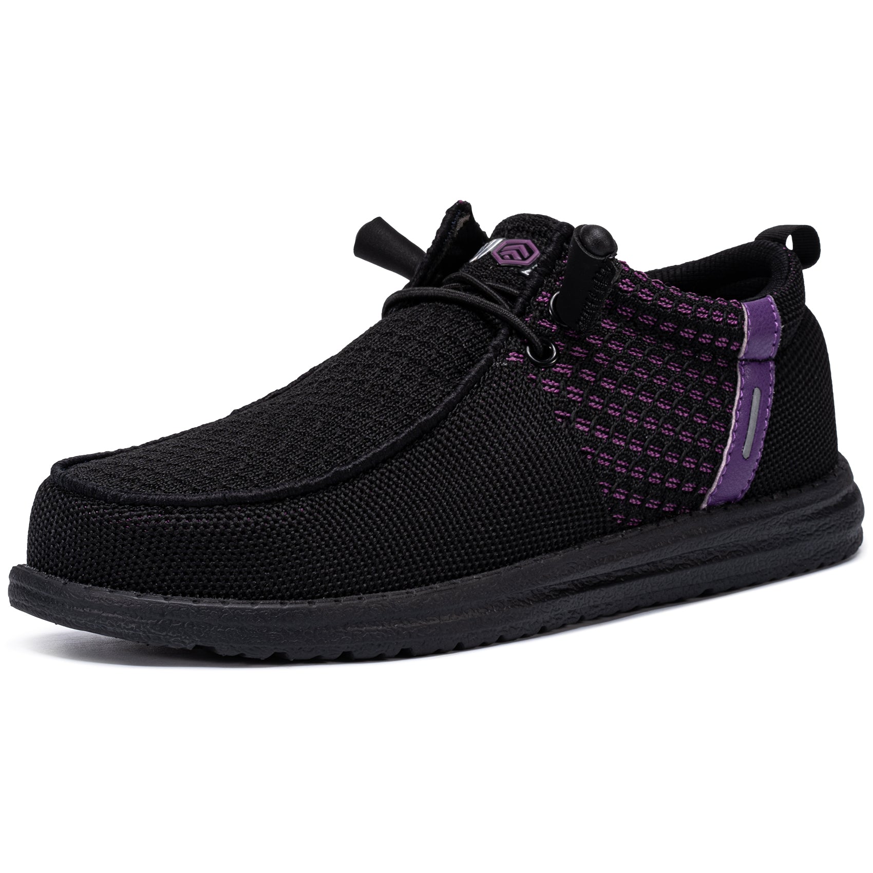LARNMERN Steel Toe Loafers Women
