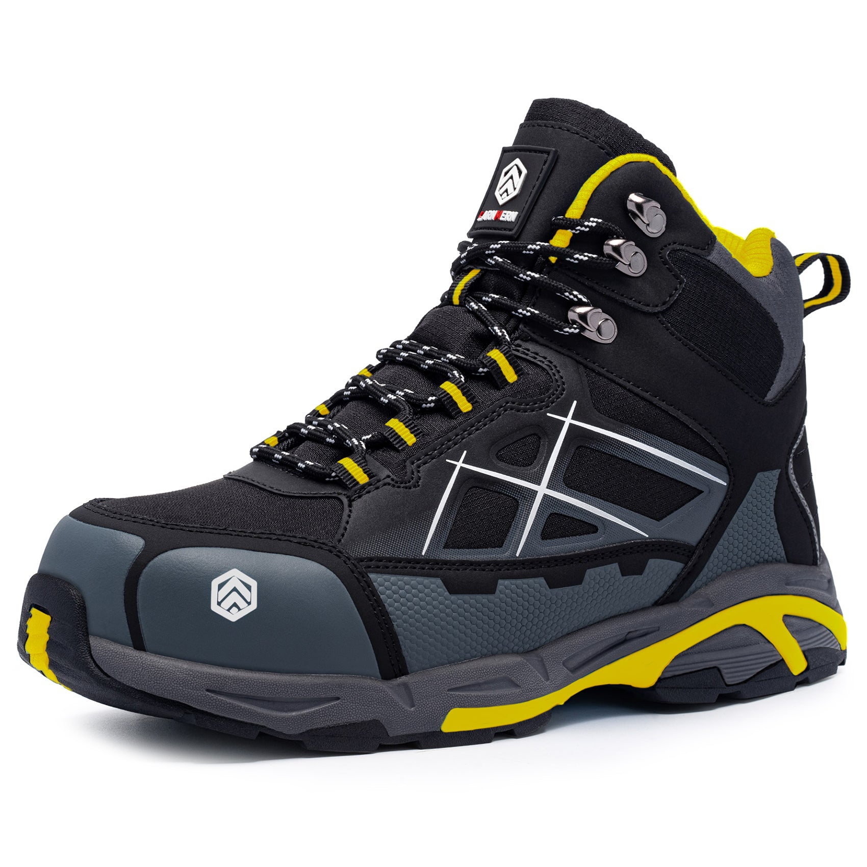 LARNMERN Steel Toe Work Boots Men
