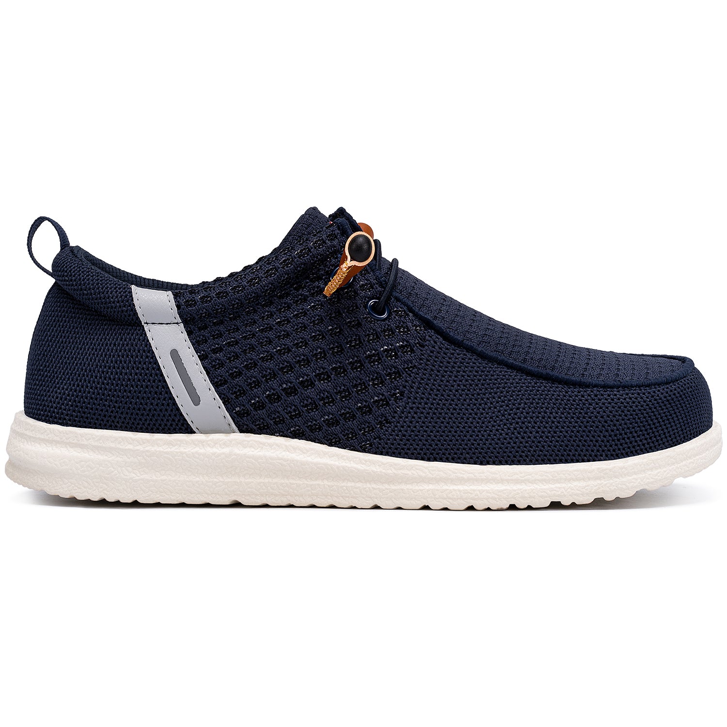 LARNMERN Slip On Steel Toe Shoes Men