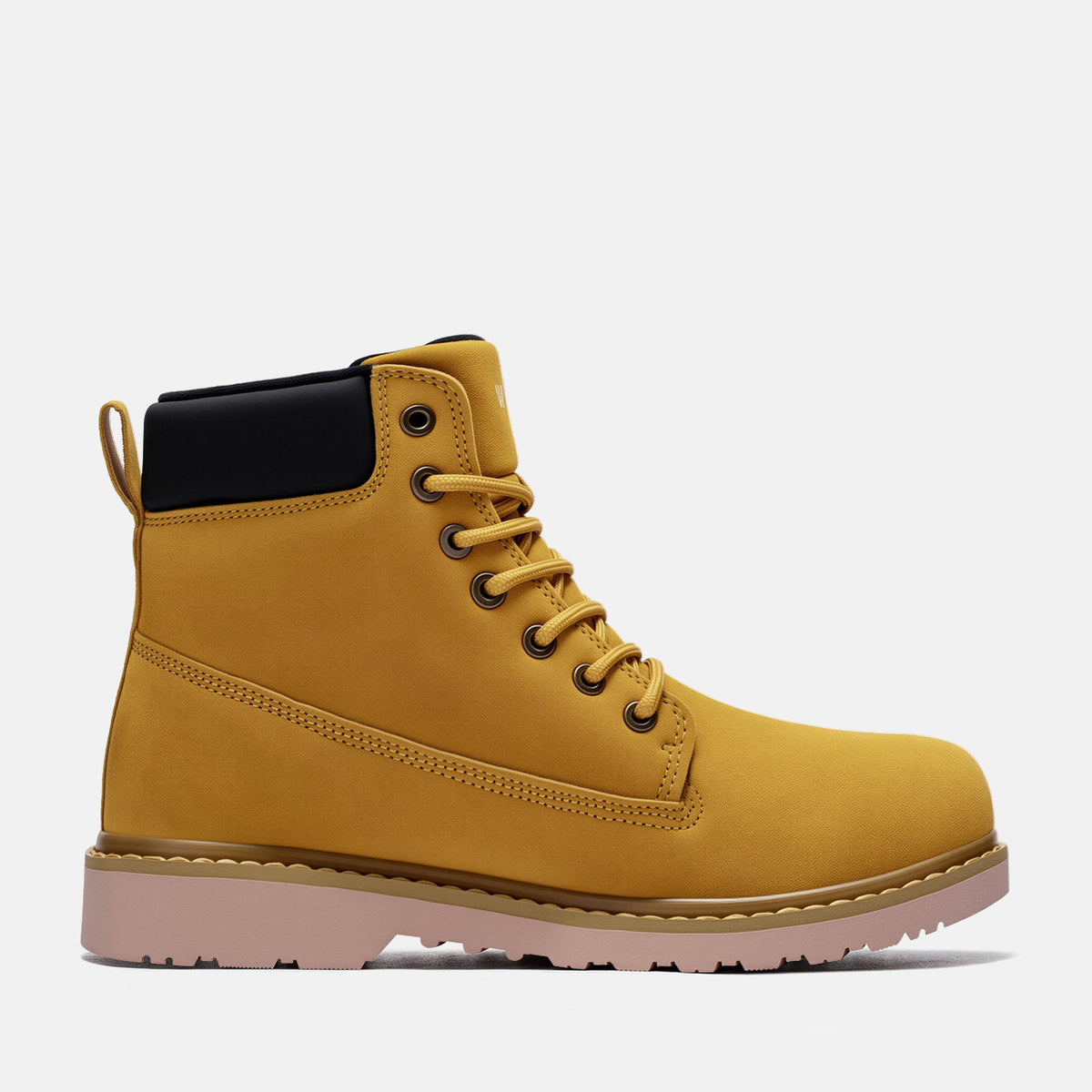 Larnmern Men's Slip Resistant Leather Work Boots Waterproof Shoes,#51632