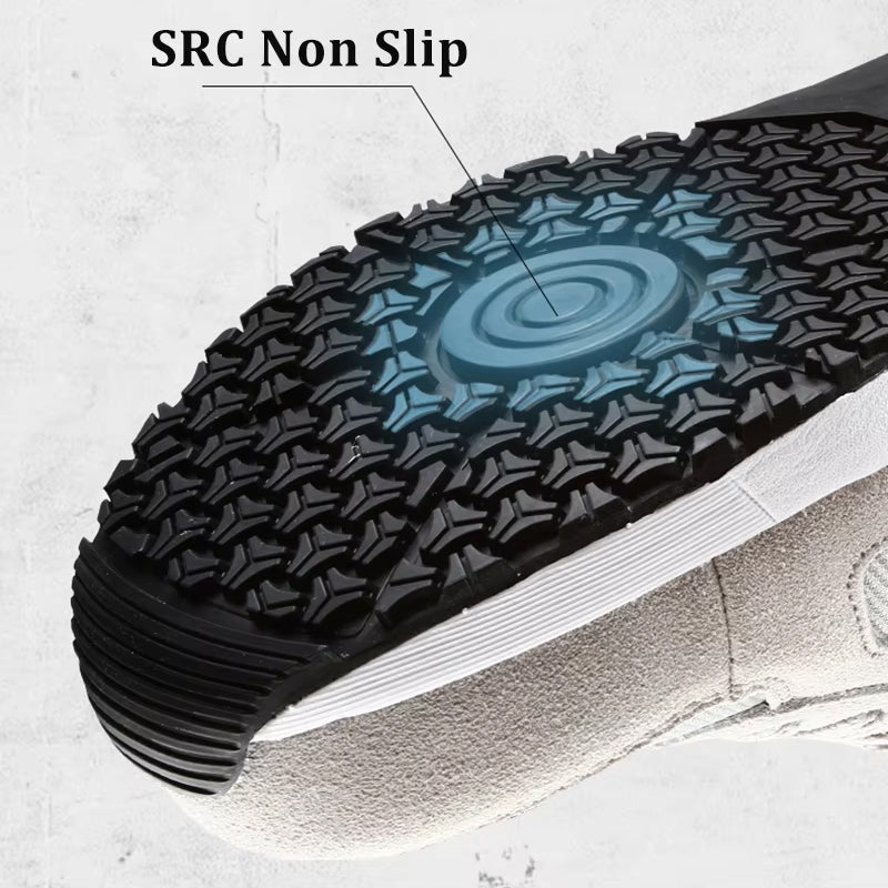 LARNMERN Men Steel Toe Shoes