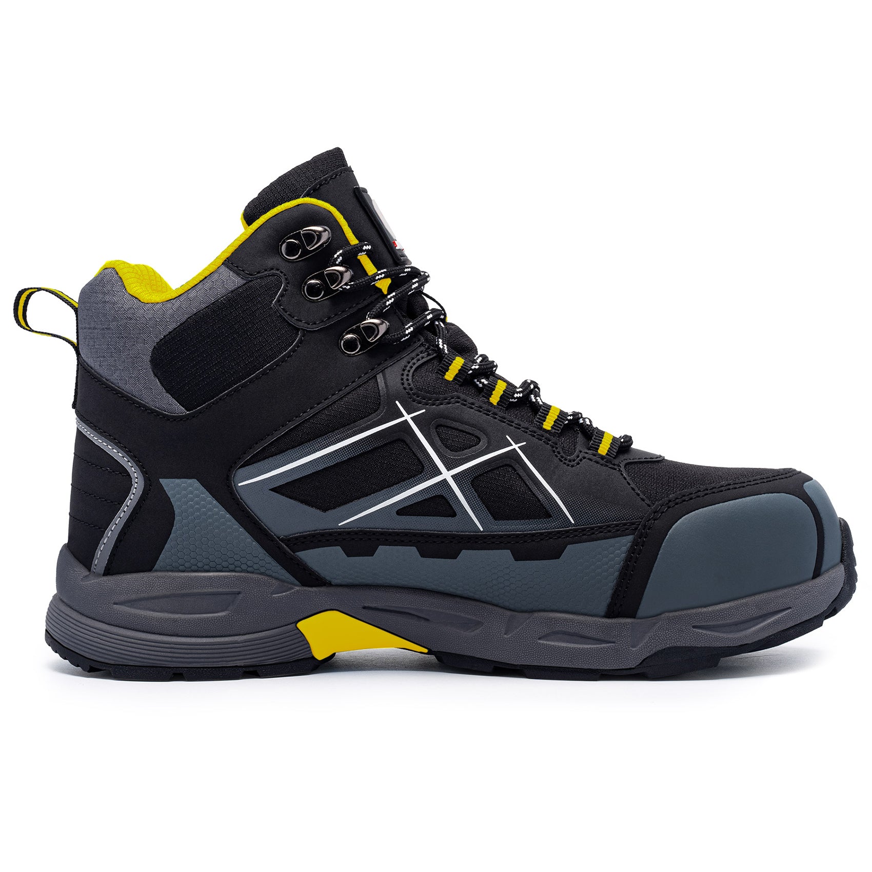 LARNMERN Steel Toe Work Boots Men