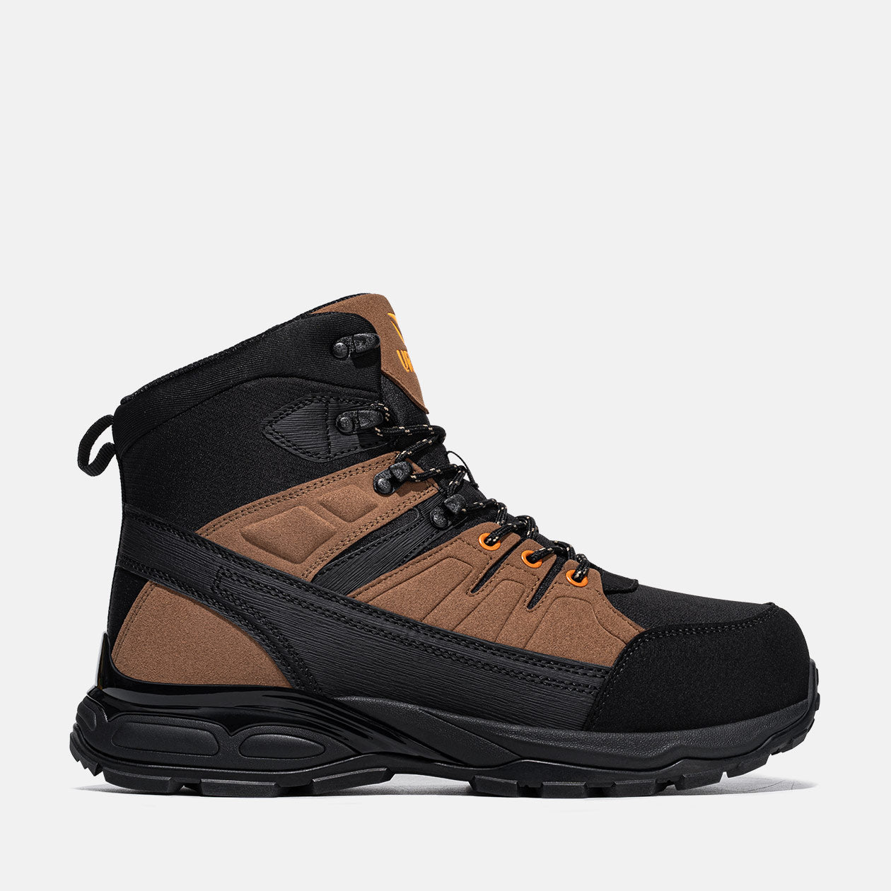 Men's Non-Slip Steel Toe Boots Puncture Resistant Ankle Work Boots,#U0176173