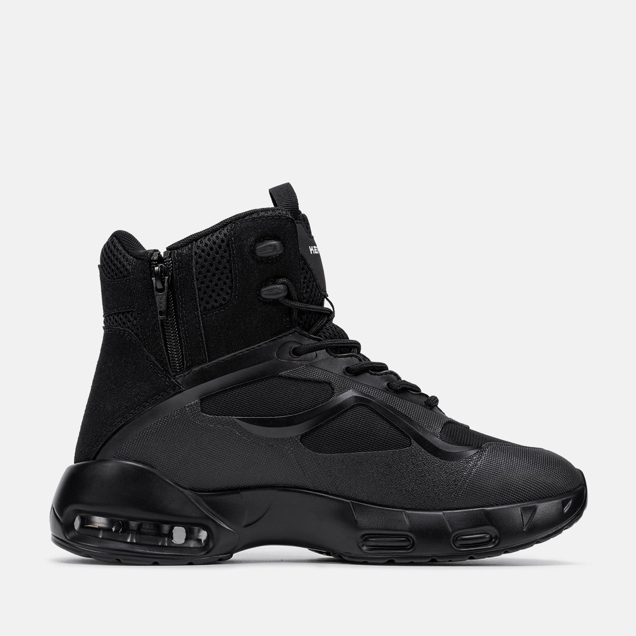 Men's Lightweight Non Slip Tactical Boots With Zipper Waterproof Combat Boots,#K0475010