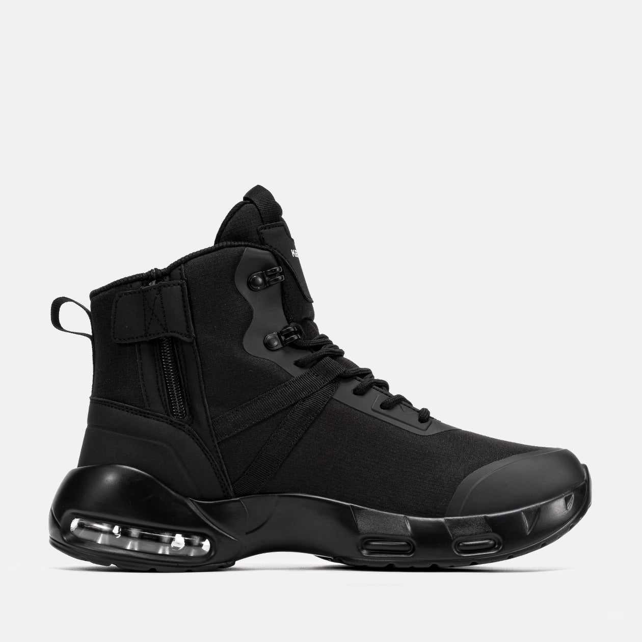 Lightweight Women‘s Slip Resistant Work Boots With Side Zipper Waterproof Lace Up Sneaker Boots, #56001