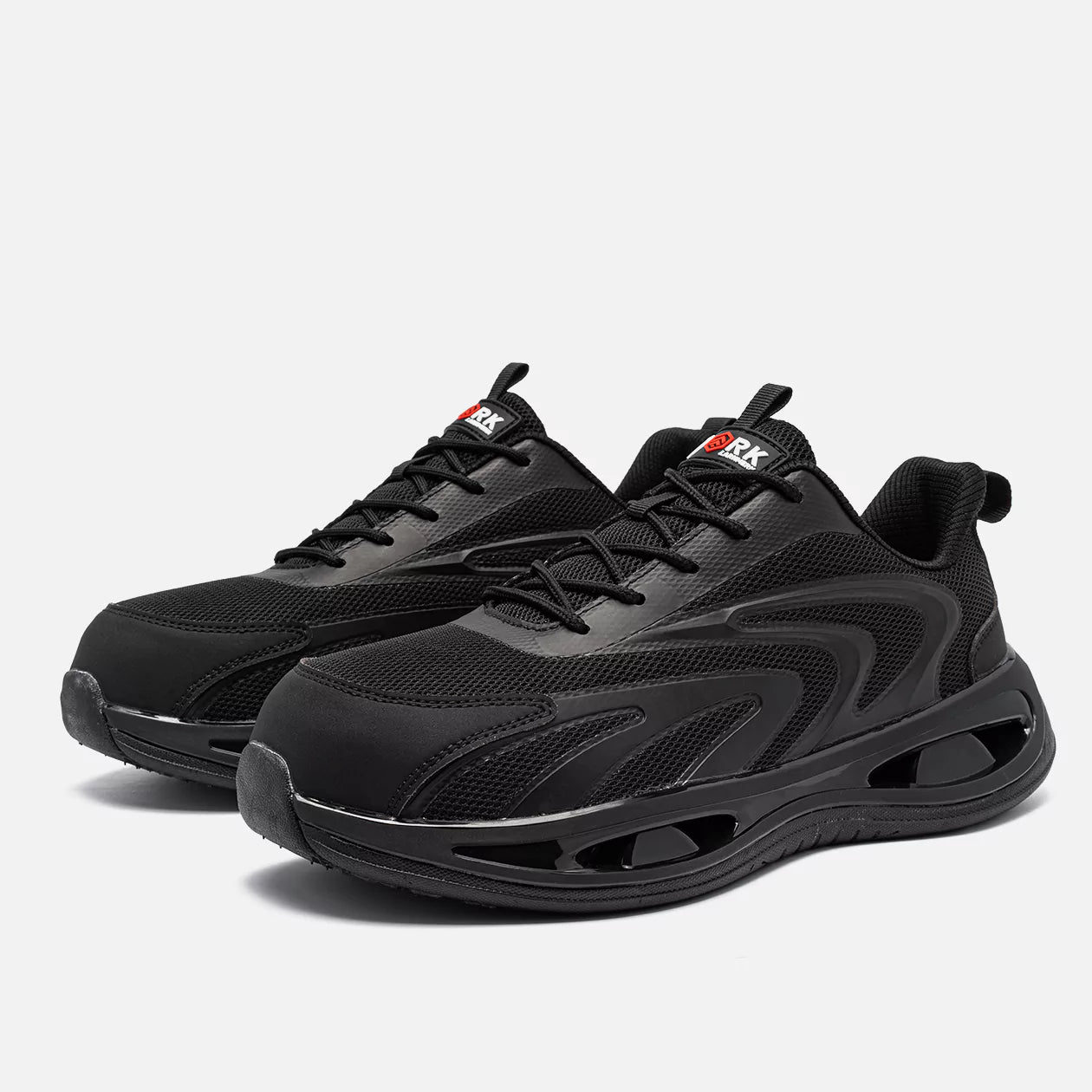 Larnmern 21094 Steel Toe Sneakers for Women, Black