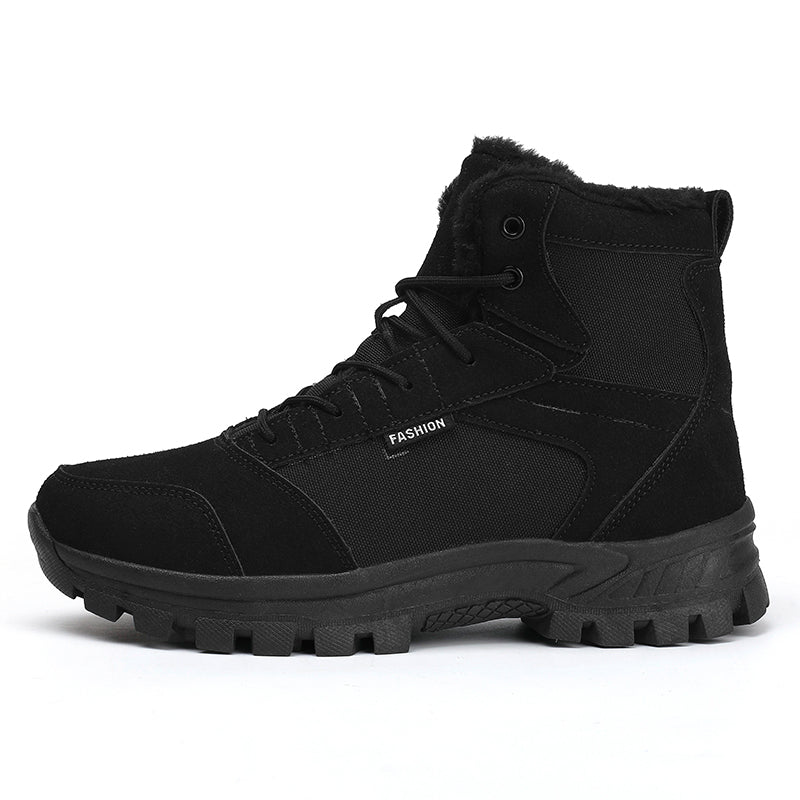 Men's Winter Warm Military Sports Boots Non Slip Fur Lined Boots,#2314
