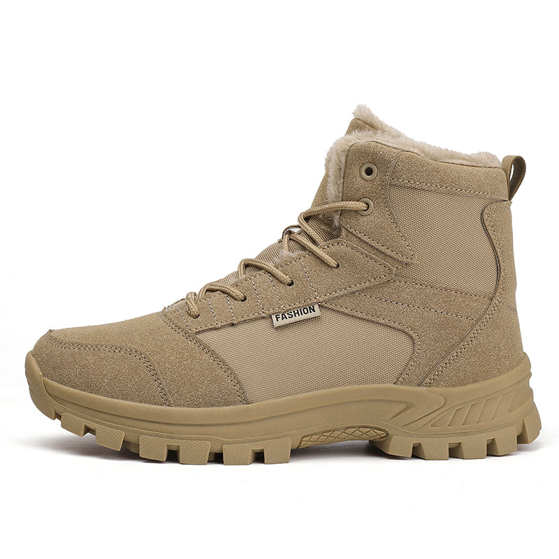 Men's Winter Warm Military Sports Boots Non Slip Fur Lined Boots,#2314