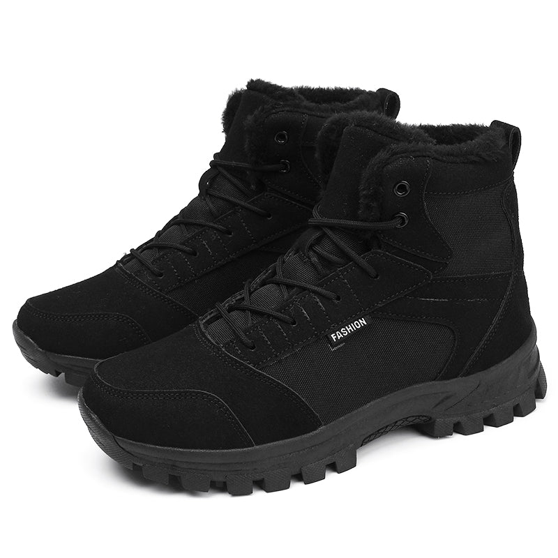 Men's Winter Warm Military Sports Boots Non Slip Fur Lined Boots,#2314
