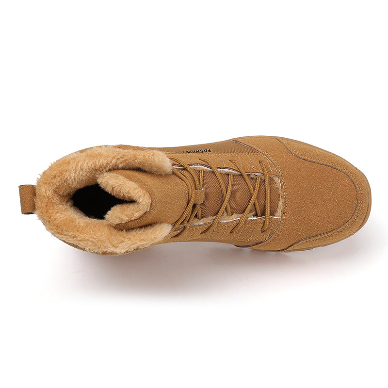 Men's Winter Warm Military Sports Boots Non Slip Fur Lined Boots,#2314