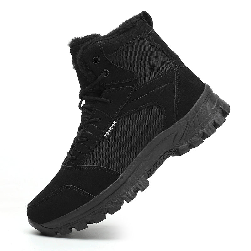 Men's Winter Warm Military Sports Boots Non Slip Fur Lined Boots,#2314